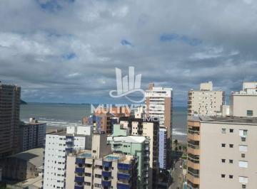Apartamento · 92m² · 2 Quartos · 1 Vaga · Apartamento 2 dorms (1 suíte) Frente com Varanda Gourmet e Vista Mar – Praia Grande (Aviação)