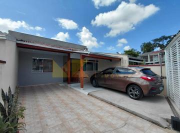 Casa · 67m² · 2 Quartos · 3 Vagas · Casa a venda com 2 dormitórios, 3 vagas e área com fogão a lenha!