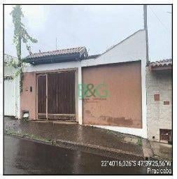 91d6c49a5c1de80e69f1bf74c3a95e653ab5843c · Casa com 1 dormitório à venda, 160 m² por R$ 254.925,72 - Conjunto Residencial Mário Dedini - Piraci