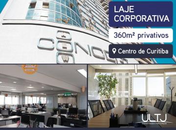 Comercial , Curitiba · Laje corporativa Completa com 380m² no Centro de Curitiba — Estrutura Pronta para Sua Empresa!