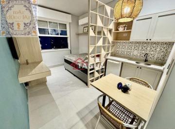 Apartamento · 30m² · 1 Quarto · 1 Vaga · Venda Apartamento Santos SP - mAr dOce lAr kitnet beira-mar na já mobiliado na ponta da praia.