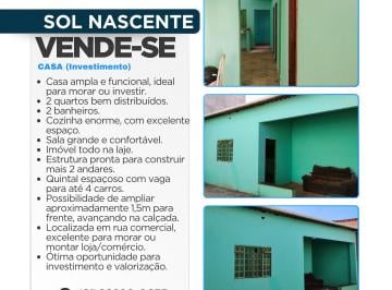 Casa de 2 quartos, Ceilândia · CASA SOL NASCENTE 2QTS NA LAJE
