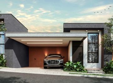 Casa · 128m² · 3 Quartos · 2 Vagas · Casa em condomínio de luxo com 3 quartos e suíte próximo à Av. São Vicente - Franca-SP: 128,42 m², 2