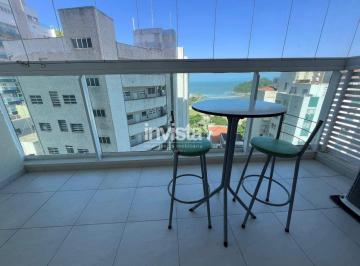 Apartamento · 49m² · 1 Quarto · 1 Vaga · Apartamento 1 quarto mobiliado com vista-mar para aluguel em Santos (José Menino)