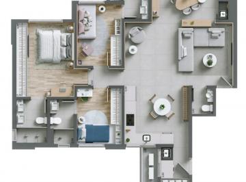 Apartamento · 120m² · 3 Quartos · 2 Vagas · Edifício Vision