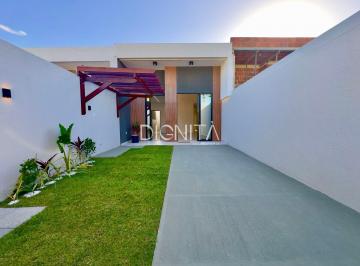 Casa · 90m² · 3 Quartos · 2 Vagas · Casa Plana 03 dormitórios sendo 02 suítes bairro Urucunema Eusébio -CE