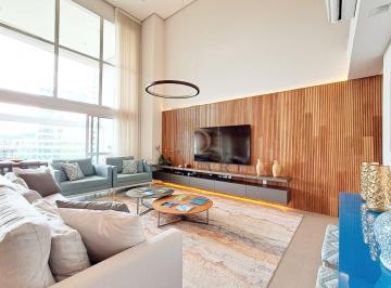 Apartamento · 328m² · 4 Quartos · 4 Vagas · The Lake - Apartamento Luxuoso Mobiliado e Decorado em Alphaville | Pé-Direito Duplo e 4 Suítes