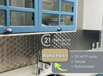 c97e6d868fcbe837a1588173370a650f9afde819 · Apartamento com 1 dormitório à venda, 50 m² por R$ 730.000,00 - Sítio Tamboré Alphaville - Barueri/S