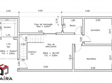 Apartamento · 54m² · 2 Quartos · 1 Vaga · Apartamento à venda 2 quartos 1 vaga Curuçá - Santo André - SP