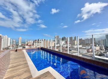 Apartamento · 69m² · 2 Quartos · 1 Vaga · Apartamento Porteira Fechada com 2 Dorms, Suíte e Piscina no Boqueirão - Praia Grande/SP