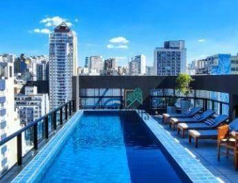 4cf7c39dcace8a7c5b8bb4ac6066c5a97ae392f5 · Studio DNA PAULISTANO à venda com 22m², 1 quarto e sem vaga. Mobiliado com PISCINA NO ROOFTOP e Acad
