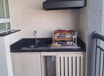 varanda · Apartamento com 2 dormitórios à venda, 63 m² por R$ 800.000,00 - Santo Antônio - São Caetano do Sul/