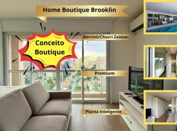 Apartamento · 51m² · 1 Quarto · 1 Vaga · Apartamento 51m² no Home Boutique Brooklin | 1 Suíte e 2 Banheiros | 1 Vaga