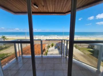 Varanda · Apartamento Quadra Mar com Vista para o Mar e Serra