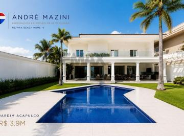 Casa · 657m² · 6 Quartos · 6 Vagas · Uma das Melhores Oportunidades do Jardim Acapulco | Casa Contemporânea em Frente à Praça | 6 Suítes
