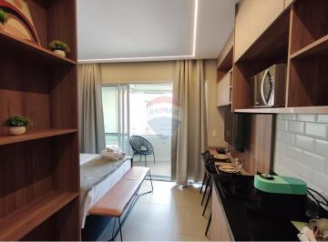 Apartamento · 25m² · 1 Quarto · Andar alto, iluminado e totalmente mobiliado com móveis de alta qualidade.