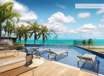 Apartamento · 130m² · 3 Quartos · 2 Vagas · Lanai Beach - Apartamento à Beira-mar da Praia de Jacarecica com 3 Suítes, 130m², Nascente - Maceió/
