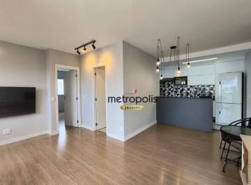 Sala dois ambientes · Apartamento com 1 dormitório para alugar, 68 m² por R$ 5.577,19/mês - Cerâmica - São Caetano do Sul/