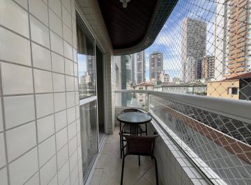 Varanda · Apartamento com 1 dormitório à venda, 59 m² por R$ 360.000,00 - Vila Guilhermina - Praia Grande/SP