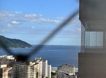 Apartamento · 82m² · 2 Quartos · 2 Vagas · Vista Permanente para o Mar no Gonzaga Alto Padrão em Santos 