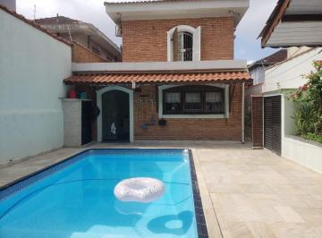 Casa · 350m² · 4 Quartos · 5 Vagas · Casa Residencial em Embaré, Santos - 4 Dormitórios, 2 Suítes, Piscina e Quintal