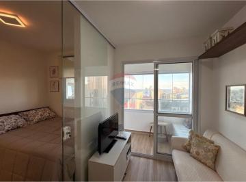Apartamento · 24m² · 1 Quarto · 1 Vaga · Quarto e sala com varanda e vista mar mobiliado por um preço que cabe no bolso - R$ 355 mil - 24,40 