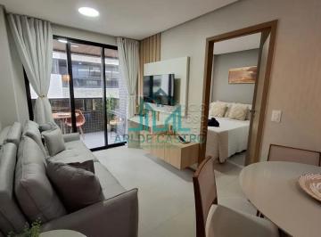 Apartamento · 41m² · 1 Quarto · 1 Vaga · Apartamento Quarto e Sala Mobiliado, Novo, 41m², Varanda, 1 Vaga, Varanda à venda na Praia de Ponta 