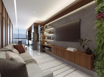 Living · Maori Home | Porto Belo - Perequê | 2 Suítes e 2 Vagas, 83 m² | 400 m² de Lazer