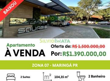 Apartamento · 104m² · 2 Quartos · 2 Vagas · VENDA | Apartamento, com 2 dormitórios em Zona 07, Maringá