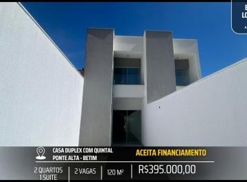Casa · 100m² · 2 Quartos · 2 Vagas · LINDA CASA COM 2 QUARTOS QUINTAL E SACADA - OPORTUNIDADE