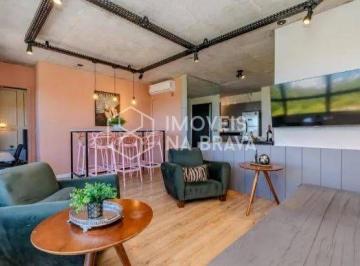 Apartamento · 70m² · 1 Quarto · 2 Vagas · APARTAMENTO A VENDA VISTA MAR E MOBILIADO NA PRAIA BRAVA DE ITAJAI/SC