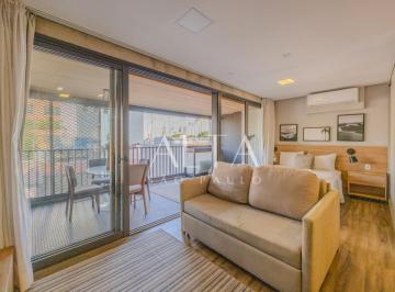 Apartamento · 44m² · 1 Quarto · 1 Vaga · Studio de 44m² completamente MOBILIADO à venda com 1 vaga no Itaim Bibi.