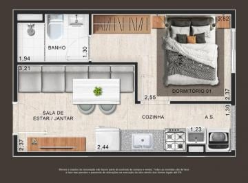 Planta 01 - 1 dorm 24m² · Garden em Jardim Londrina São Paulo SP