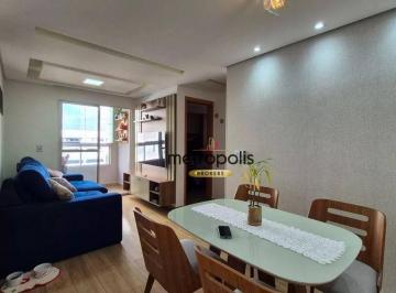 Sala · Apartamento com 2 dormitórios à venda, 52 m² por R$ 375.000,00 - Utinga - Santo André/SP