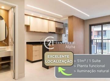 3f1622f6949429386812da939c83fd7b9641a79b · Apartamento com 1 dormitório para alugar, 51 m² por R$ 5.990,00/mês - Alphaville Industrial - Baruer