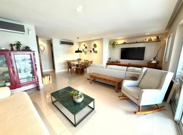 Sala · Apartamento com 4 suites, 171m², 3 vagas, rua sem saída no coração da barra.