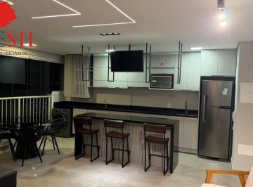 Foto 01 · Apartamento para locação no Centro de Barueri-SP com 2 quartos, 1 sala, 2 banheiros, 2 vagas - 119m²