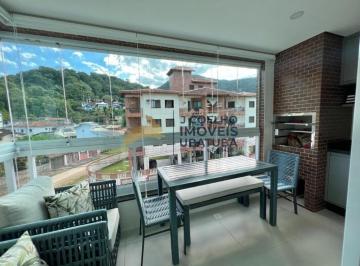 Foto 01 · Apartamento de 2 dormitórios com varanda gourmet, à venda na praia das Toninhas em Ubatuba SP