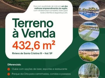 Terreno , Itaí · Terreno Exclusivo de 432,6 m² no Riviera de Santa Cristina III