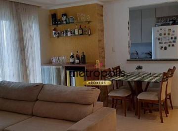 Sala  · Apartamento com 3 dormitórios à venda, 76 m² por R$ 620.000,00 - Vila Santa Luzia - São Bernardo do 