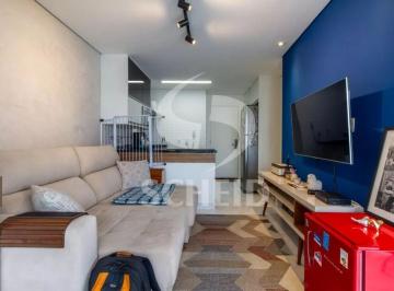 Apartamento · 58m² · 2 Quartos · 1 Vaga · Apartamento mobiliado para locação no Campo Belo - 58m², 2 dormitórios (1 suíte) e 1 vaga