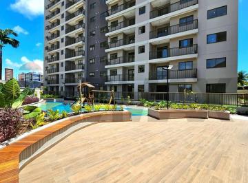 Apartamento · 59m² · 2 Quartos · 1 Vaga · Apart. novo no Cond. Mood Parque das Dunas em Capim Macio, 2 dorms. c/ suíte, lazer completo