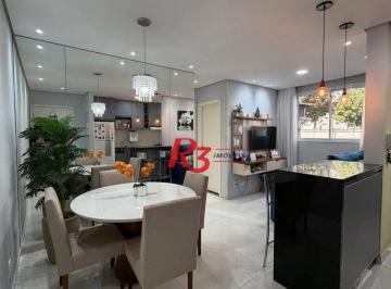 edd4c79385acc7c5d3d1fc0f82a87b2d263ea3a3 · Apartamento com 2 dormitórios à venda, 46 m² por R$ 380.000,00 - Areia Branca - Santos/SP