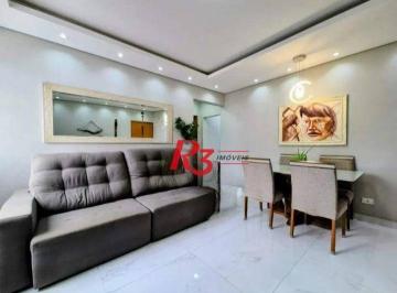 9479ec73bf0c2b7b68a51687eaa33cc163ee2fe1 · Apartamento com 1 dormitório à venda, 70 m² por R$ 550.000,00 - Aparecida - Santos/SP