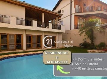 f33143c6e2370012962556197d99397757ac0e9c · Casa com 4 dormitórios à venda, 440 m² por R$ 2.990.000,00 - Residencial Onze (Alphaville) - Santana