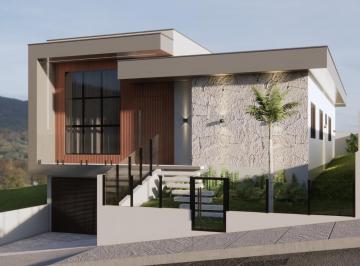 Casa · 177m² · 3 Quartos · 2 Vagas · Elegante Casa com Espaço Gourmet, Piscina e Closet - Green Village em Palhoça/SC!