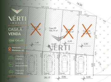 cf79cb7bbc3ff61b2f658dad7ab0ac83f067f0c2 · Casa com 2 dormitórios à venda, 105 m² - Petrópolis - Blumenau/SC