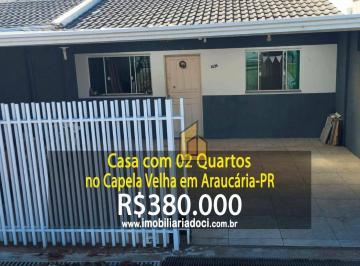 0603e01f5bceaf31577dd712b74133212903d826 · Casa com 02 Quartos no Capela Velha em Araucária-PR  - A venda por R$380.000,00