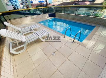 Apartamento · 50m² · 1 Quarto · Apartamento mobiliado com 1 dormitório, 2 sacadas e lazer na Aviação em Praia Grande
