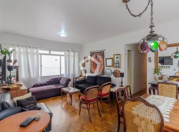 Amplo apartamento de 98m², sala dois ambientes, iluminada por grandes janelas qu · Rua Martinico Prado, 401 - Higienópolis